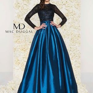 Mac Duggal Embellished Taffeta Ballgown 62883D
